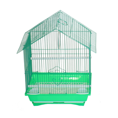YML House Top Style Parakeet Cage 13.3" x 10.8" x 17.8" Green