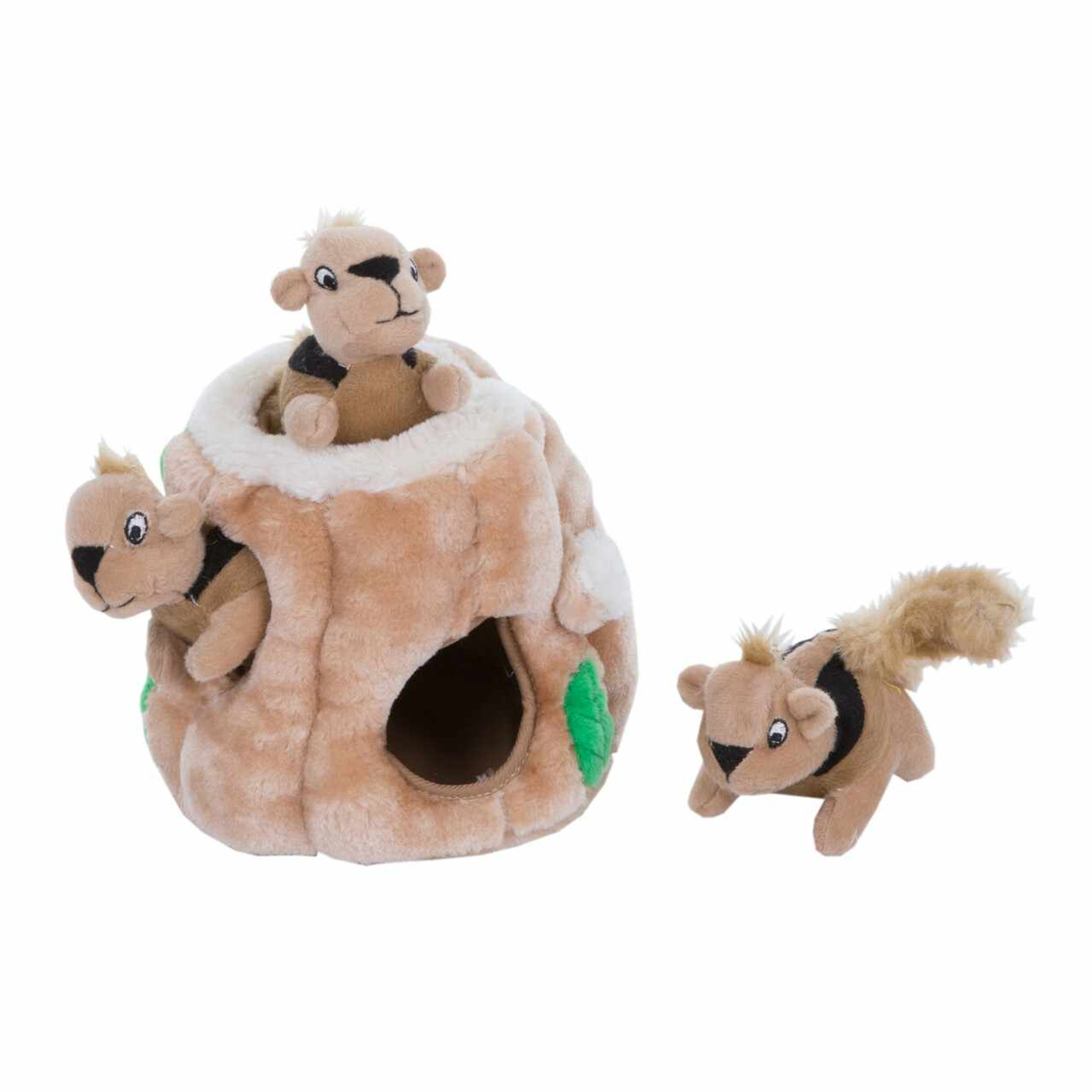 Outward Hound Hide A Squirrel Plush Dog Puzzle Toy Brown Medium