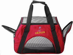 Zampa Airline Approved Soft Sided Pet Carrier 19" x 13" x 10" Red