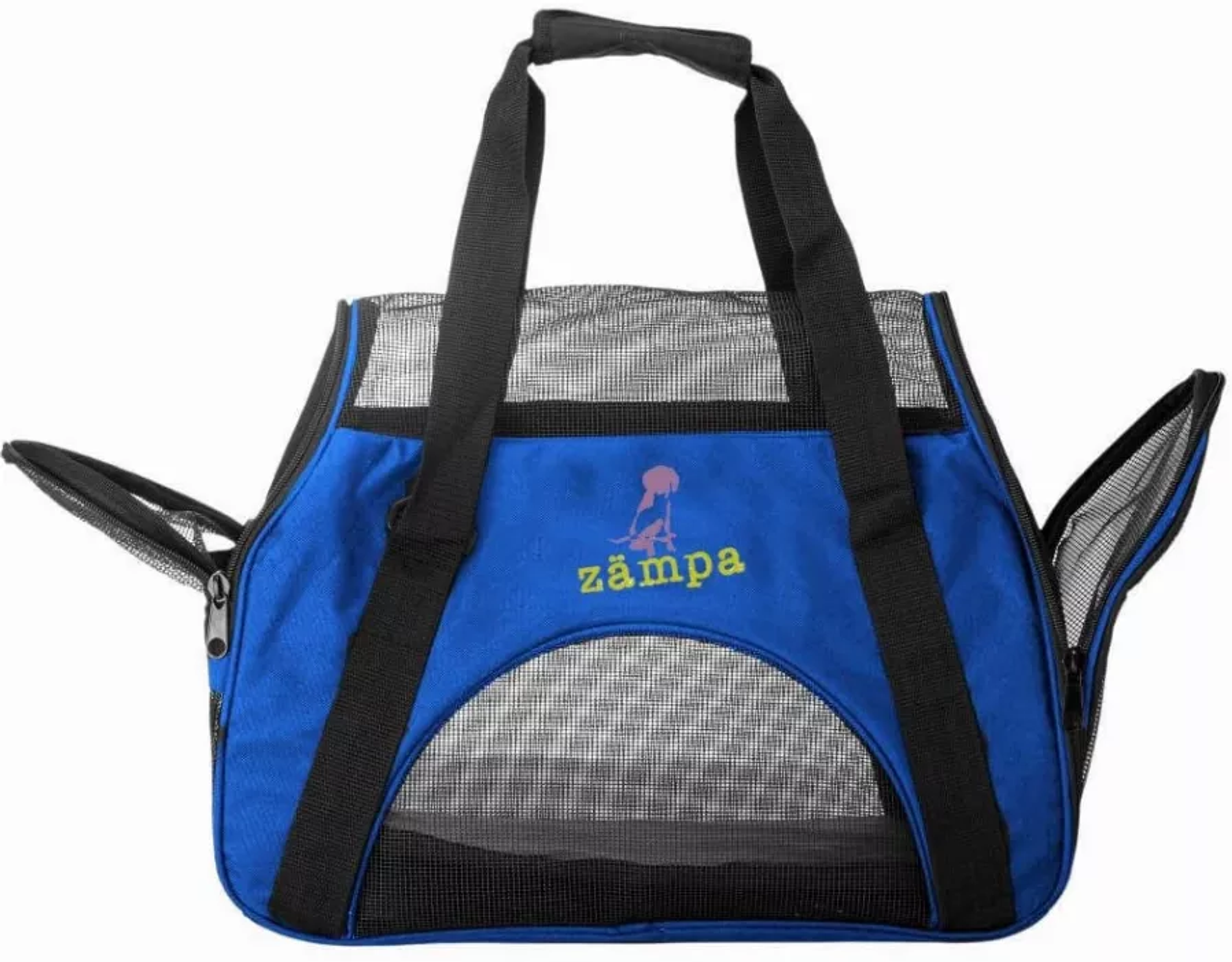 Zampa Airline Approved Soft Sided Pet Carrier 19" x 13" x 10" Blue