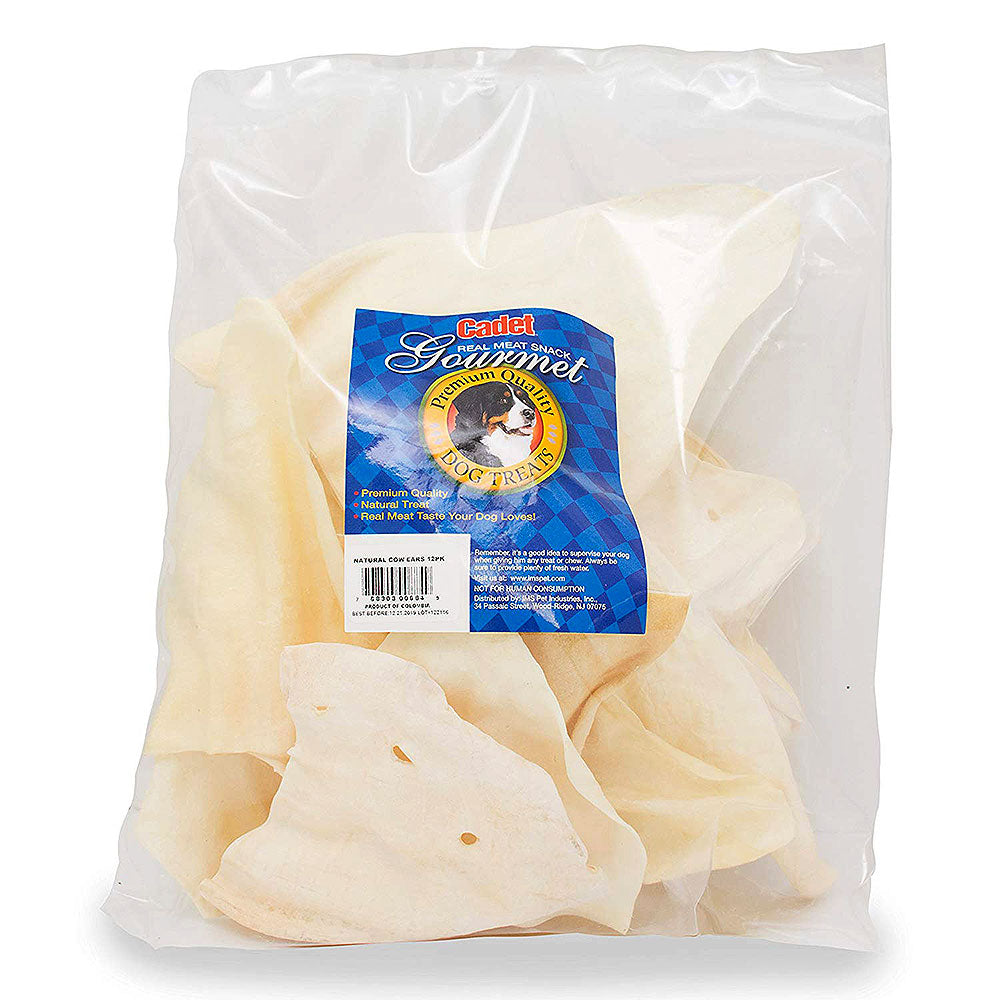 Cadet White Cow Ears 12 Pack