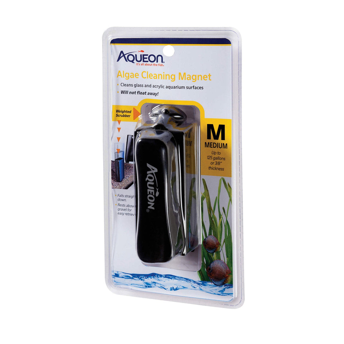 Aqueon Algae Cleaning Magnets Medium Black