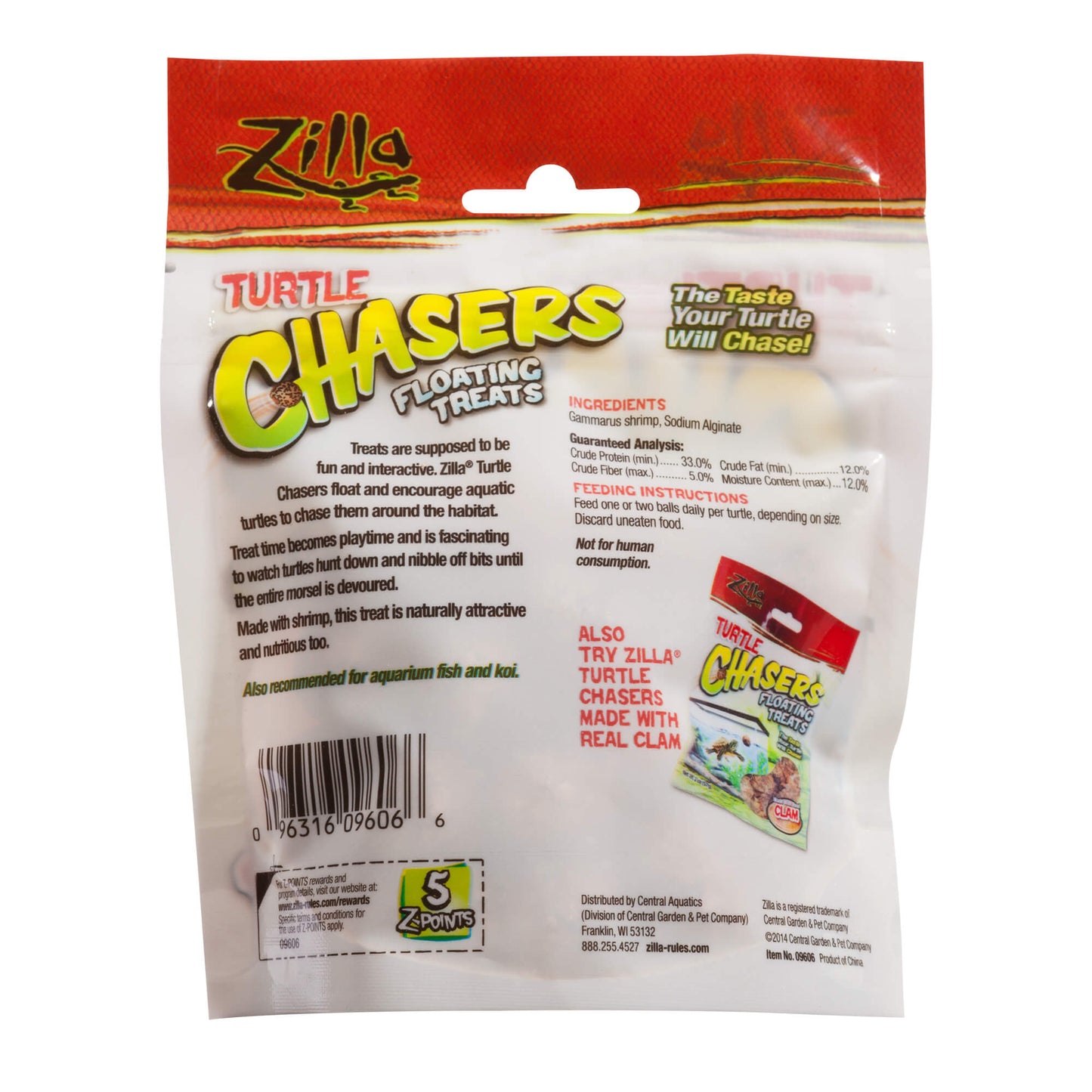 Zilla Turtle Chasers Floating Treats Shrimp 2 ounces-2