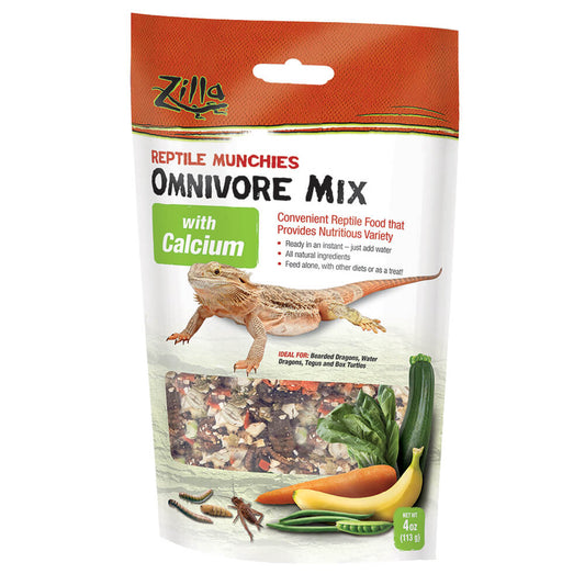 Zilla Reptile Munchies Omnivore with Calcium 4 ounces