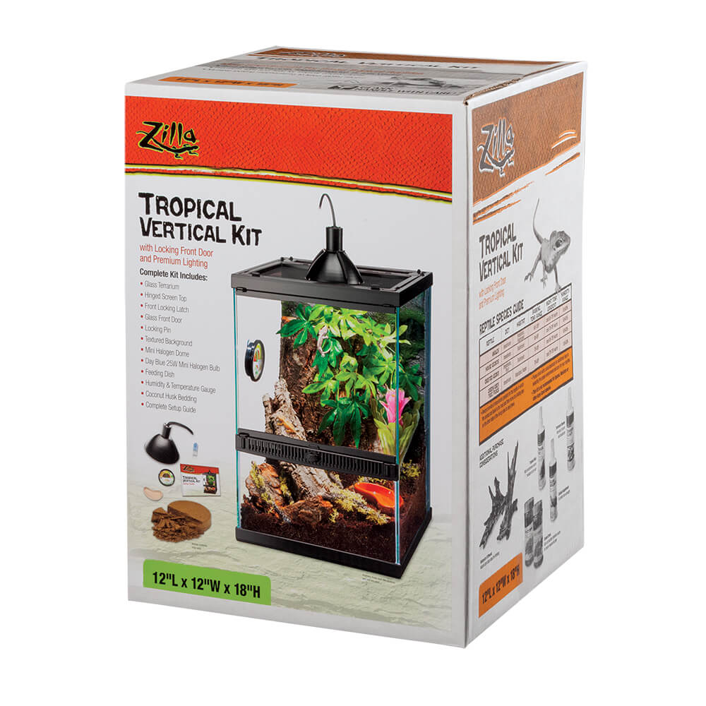 Zilla Tropical Vertical Reptile Cage Kit-3