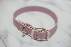 Biothane Buckle Dog Collar Large 15-17 inches Pink