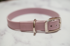 Biothane Buckle Dog Collar Large 15-17 inches Pink-2
