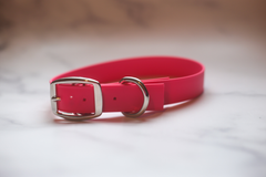 Biothane Buckle Dog Collar Large 15-17 inches Red-3