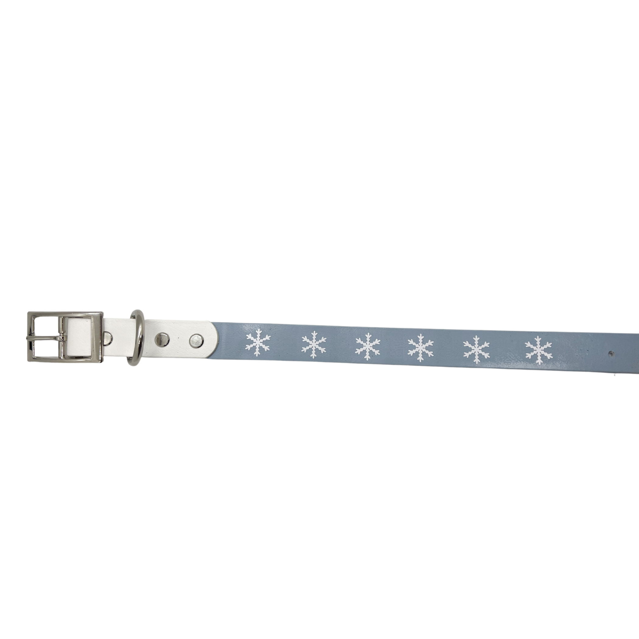 Biothane Buckle Dog Collar Large/XL 16-18 inches Snowflake-2