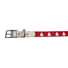 Biothane Buckle Dog Collar Large/XL 16-18 inches Christmas Tree-2