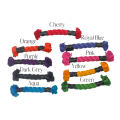 Single Color Rope Dog Leash 6 ft Cherry