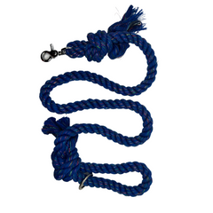 Sparkle Rope Dog Leash 6 ft Blue