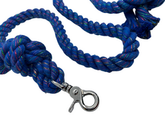Sparkle Rope Dog Leash 6 ft Blue-2
