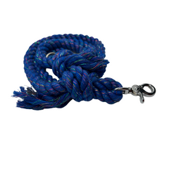 Sparkle Rope Dog Leash 6 ft Blue-3