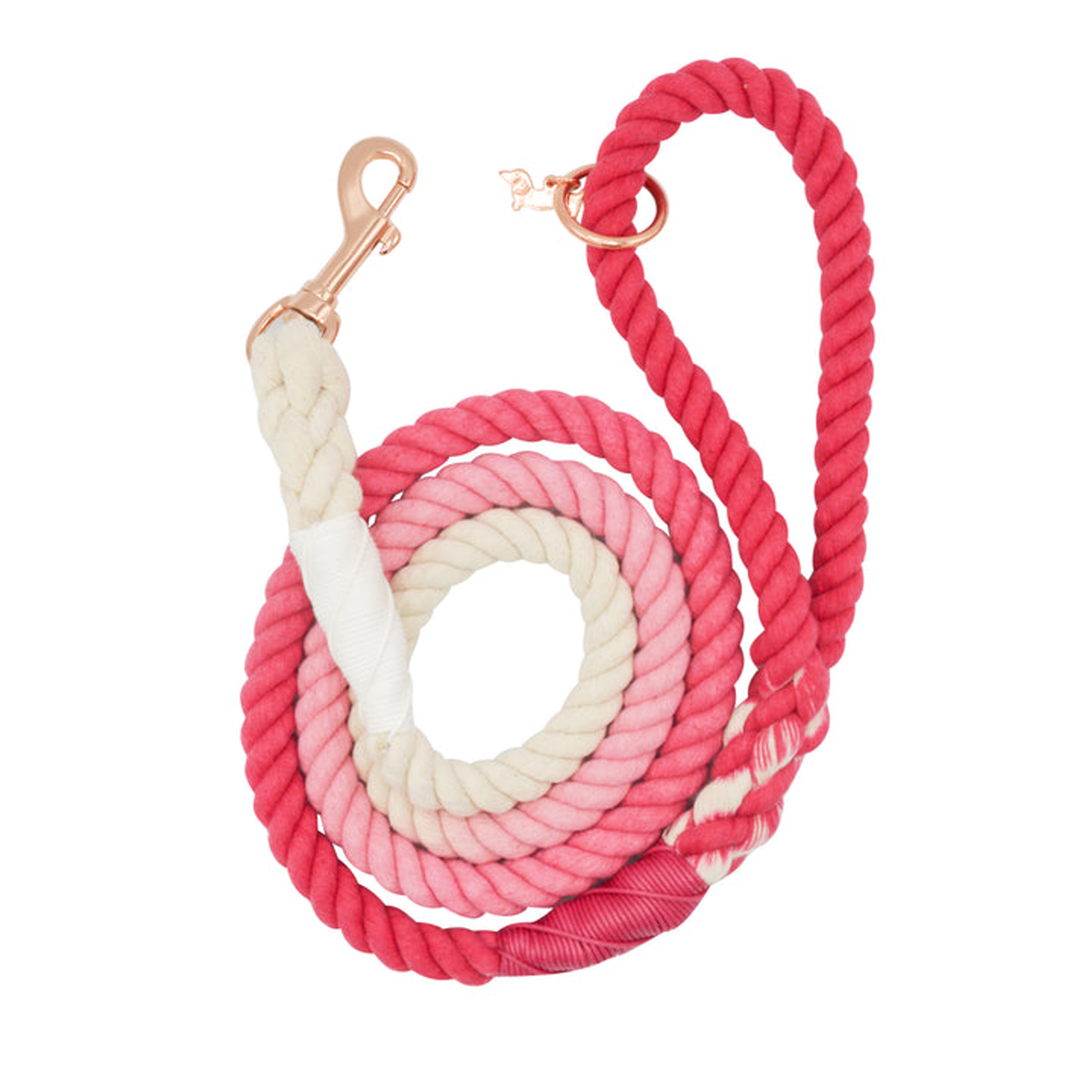 Rope Leash ombre pink