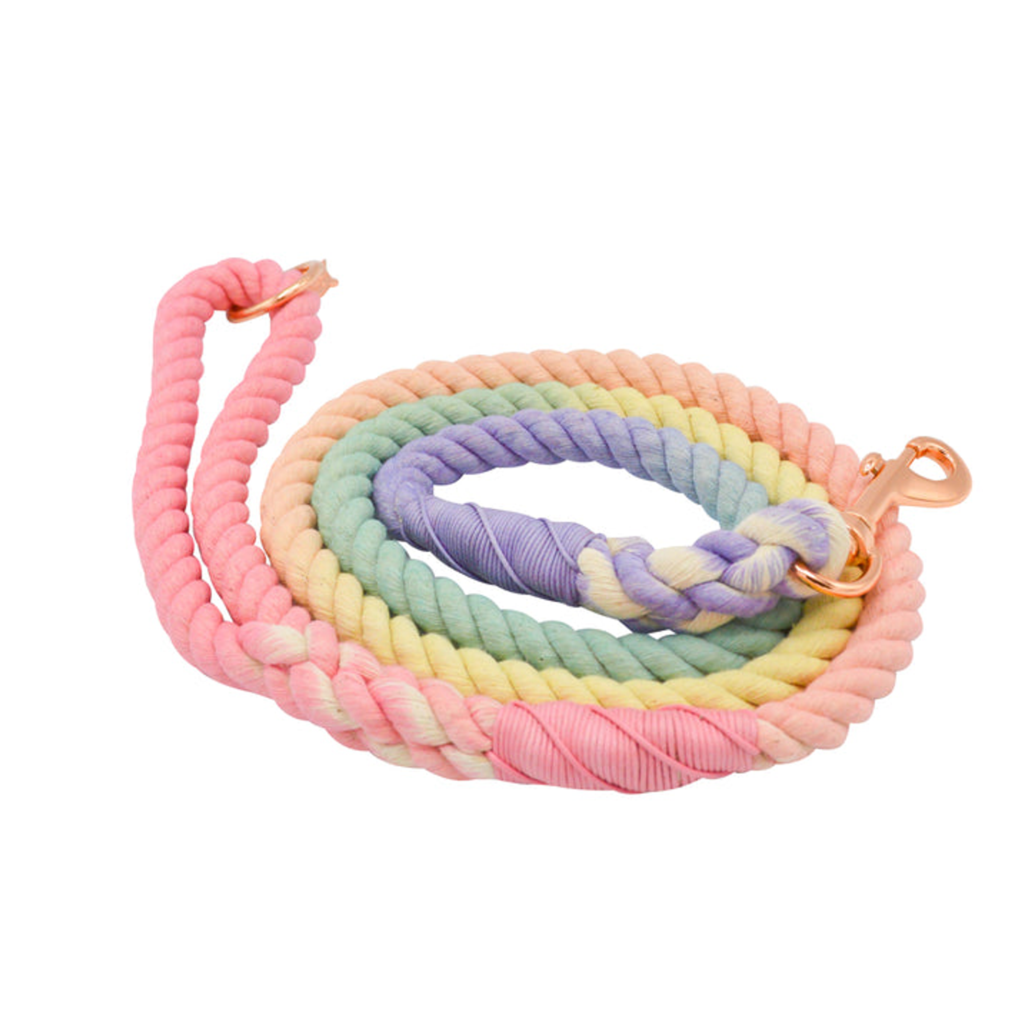 Rope Leash rainbow bright-2