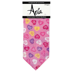 AR Conversation Hearts Bandana Pnk