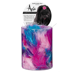 AR Sparkle Feather Bow Canister 100Pc 5.5