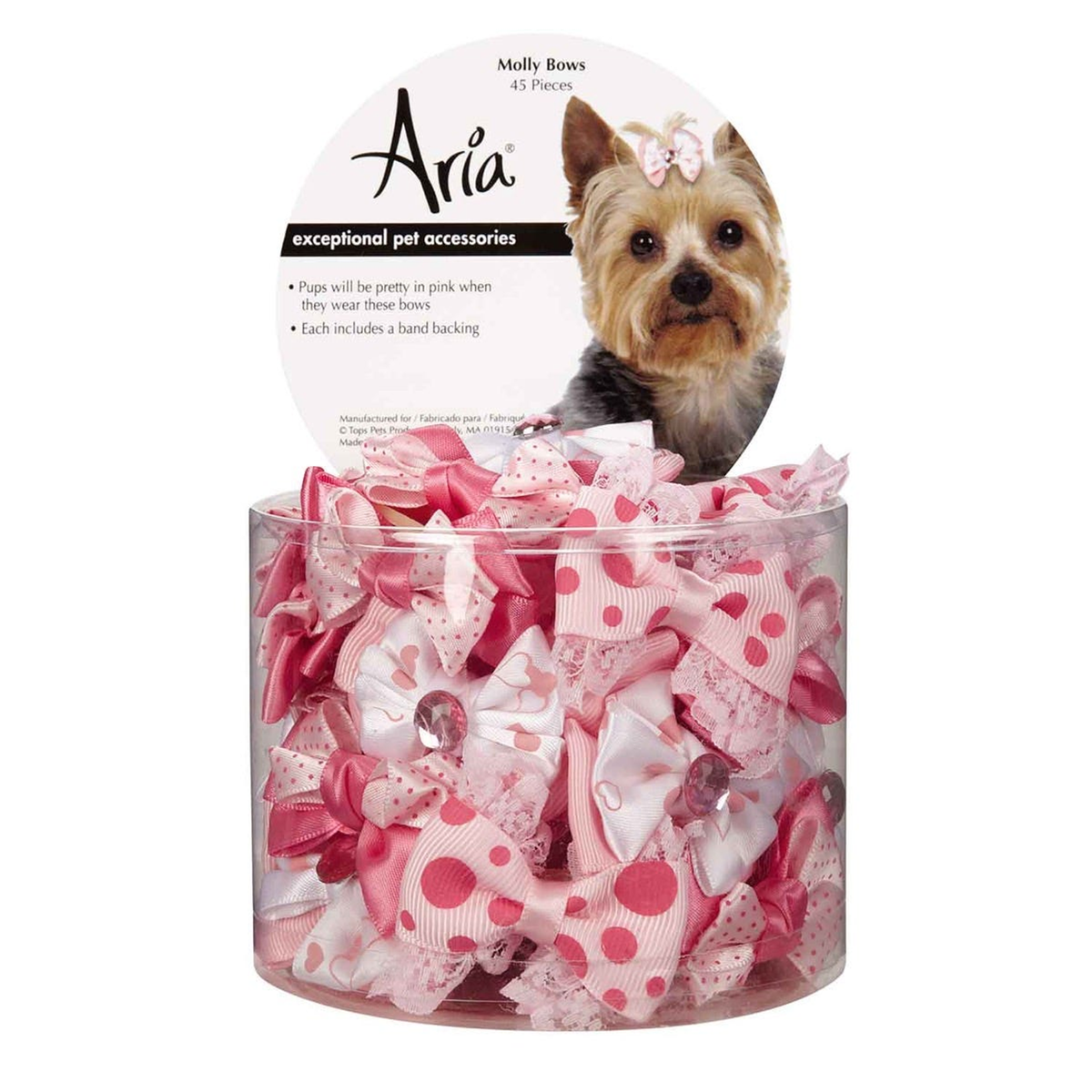 AR Molly Bows Canister 45Pc 3.25