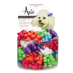 AR Grosgrain Barrette Canister 48Pc 3.25