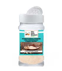 Ashwagandha Powder - Stress, Concentration & Energy Support The Petz Kitchen Dogs Cats 2 Oz.
