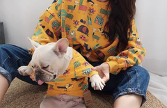Animal Pattern - Matching Pet and Owner Clothing Set Medium Yellow