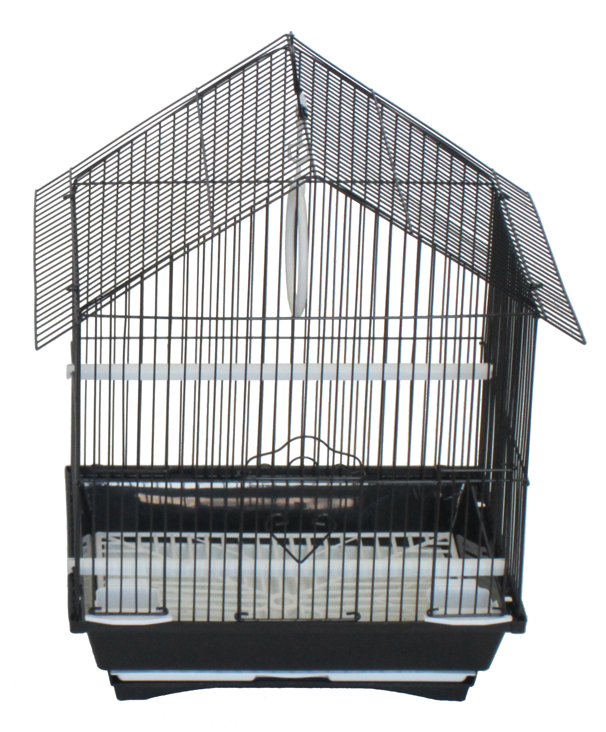 YML House Top Style Parakeet Cage 11" x 9" x 16" black