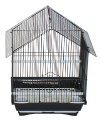 YML House Top Style Parakeet Cage 11" x 9" x 16" black