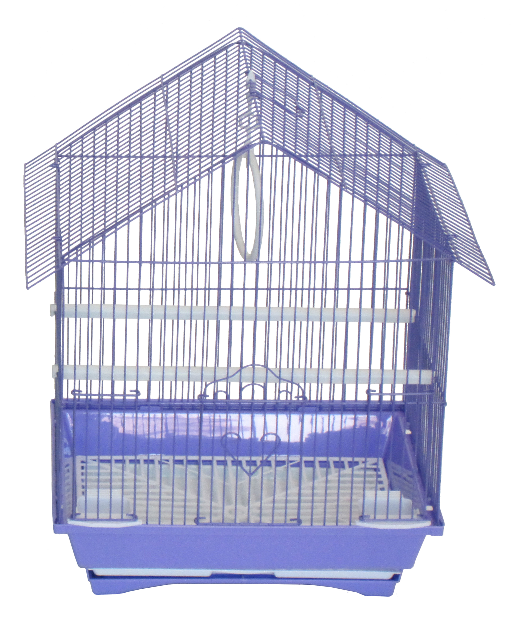 YML House Top Style Parakeet Cage 11" x 9" x 16" purple