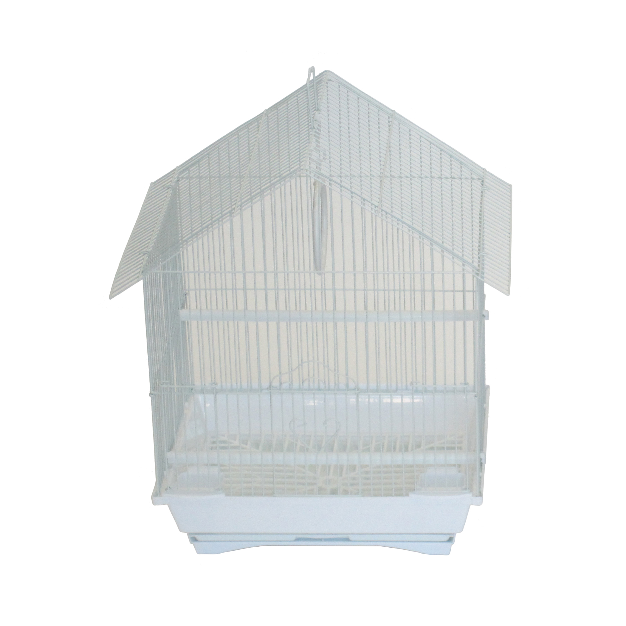 YML House Top Style Parakeet Cage 13.3" x 10.8" x 17.8" White