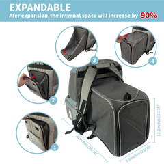 Mr. Peanut's Tahoe Series Expandable Backpack Pet Carrier-3
