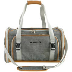 Mr. Peanut's Platinum Series Double Expandable Pet Carrier 18inLx10.5inWx11inH Snowflake Gray