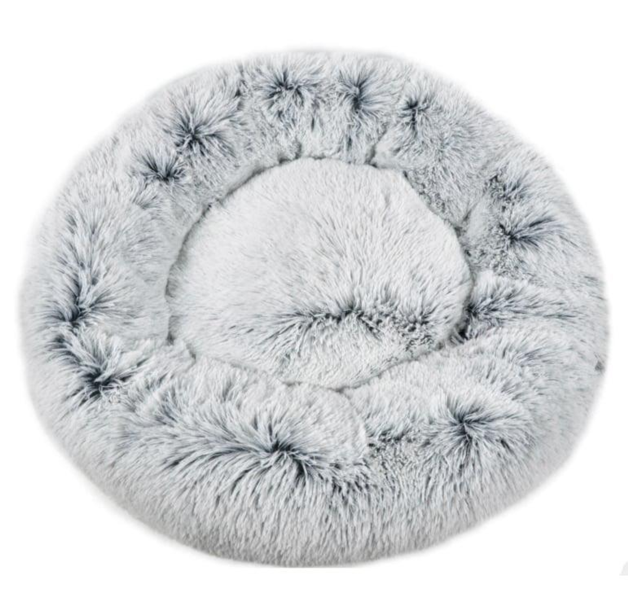 Mr. Peanut's OrthoPlush Pet Bed 28 in Snowflake White Two Tone