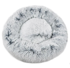 Mr. Peanut's OrthoPlush Pet Bed 28 in Snowflake White Two Tone