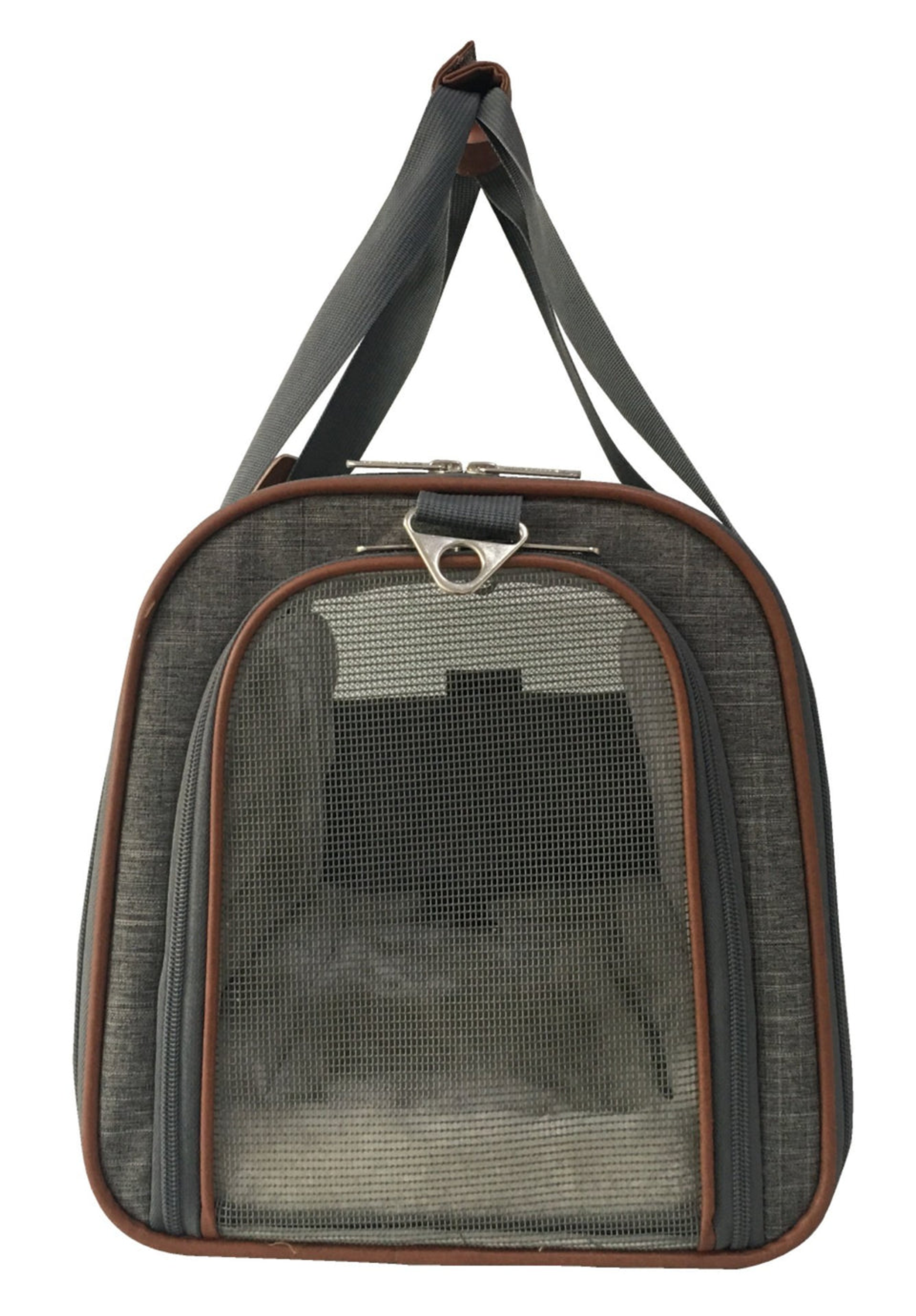 Mr. Peanut's Platinum Series Double Expandable Pet Carrier 18inLx10.5inWx11inH Twilight Gray-4