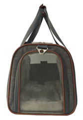 Mr. Peanut's Platinum Series Double Expandable Pet Carrier 18inLx10.5inWx11inH Twilight Gray-4