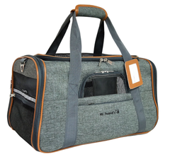 Mr. Peanut's Platinum Series Pet Carrier 18inLx10.5inWx11inH Twilight Gray