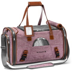 Mr. Peanut's Gold Series Pet Carrier 18 in L x 10.5 in W x 11 in H Purple
