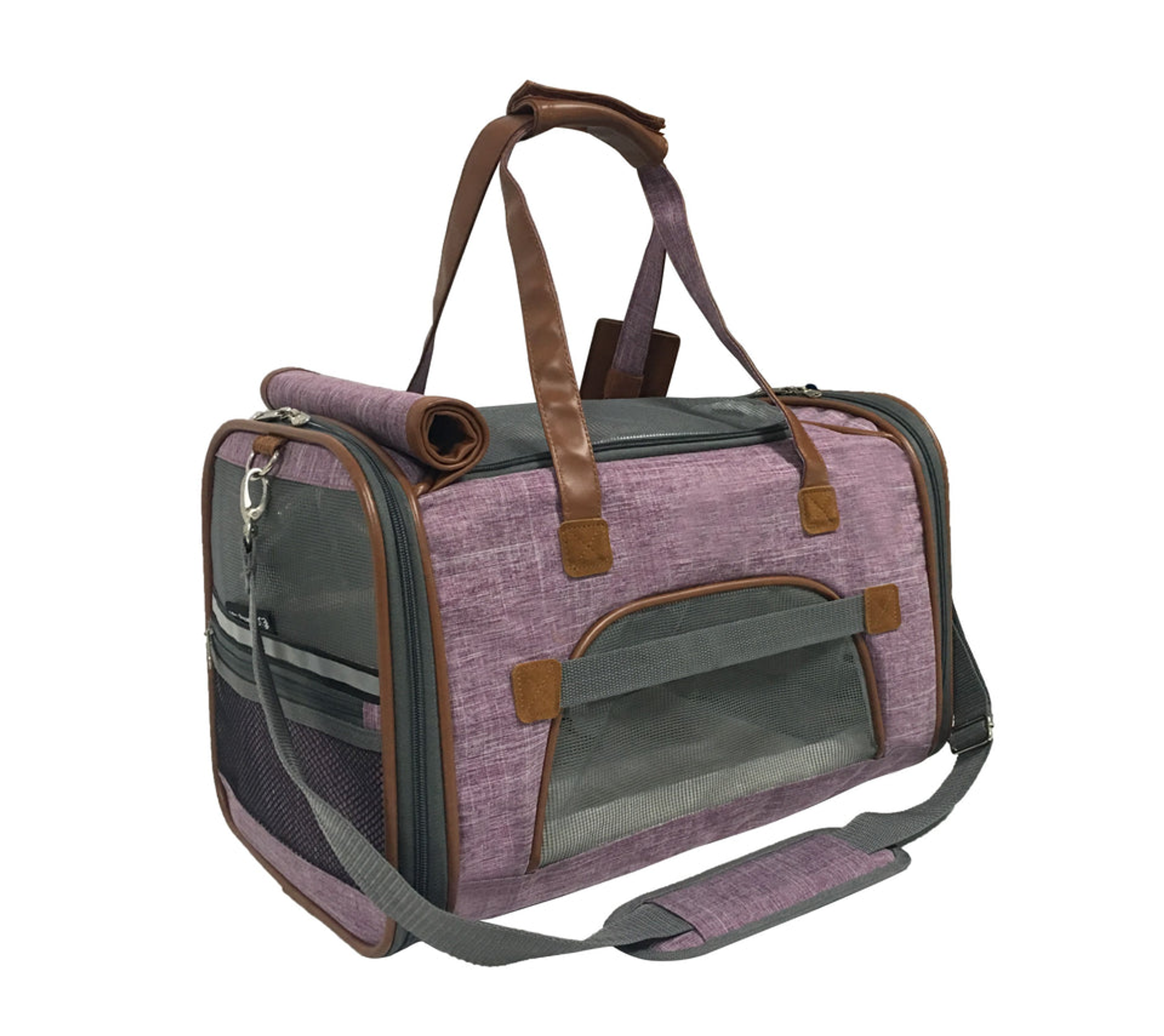 Mr. Peanut's Gold Series Pet Carrier 18 in L x 10.5 in W x 11 in H Purple-2