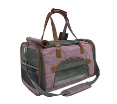Mr. Peanut's Gold Series Pet Carrier 18 in L x 10.5 in W x 11 in H Purple-2