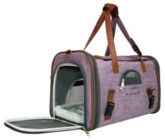 Mr. Peanut's Gold Series Pet Carrier 18 in L x 10.5 in W x 11 in H Purple-3