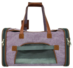 Mr. Peanut's Gold Series Pet Carrier 18 in L x 10.5 in W x 11 in H Purple-4