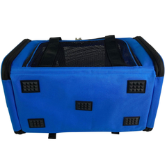 Mr. Peanut's Silver Series Airline Capable Soft Sided Pet Carrier 17.5 in L x 11 in W x 11 in H Deja Blue-4