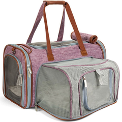 Mr. Peanut's Gold Series Standard Size Expandable Pet Carrier 18 in L x 10.5 in W x 11 in H Purple-2