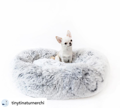 Mr. Peanut's OrthoPlush Pet Bed 23 in Gray Two Tone-4
