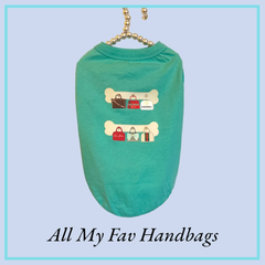 All My Fav Handbags- Dog Tee X Small