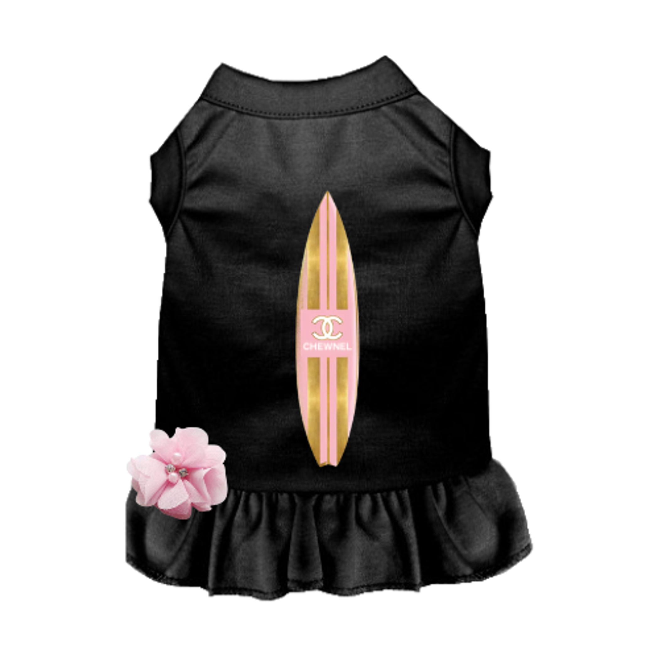 Aloha Surf Dog Dress Small BLACK