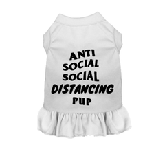 Anti Social Social Distancing Pup Large White