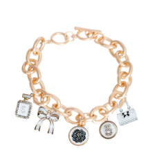 Bags & Bows Charm Necklace Large WHITE