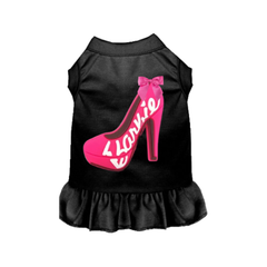 Barbie Heel- Dog Dress Black Medium-2